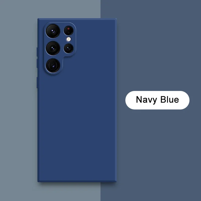 (samsung A72 5g, Azul) Funda Protectora De Silicona Líquida Para Teléfonos Samsung, Superficie De Tela Suave.