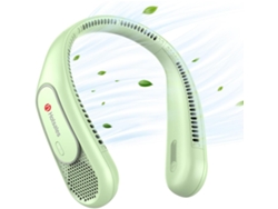 Ventilador De Cuello (verde) - Ventilador Sin Aspas - Portátil - Recargable 4000 Mah - Tres Velocidades