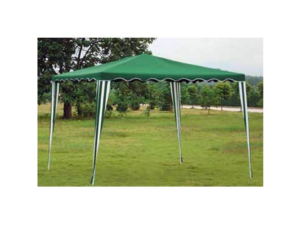 Bambu pergola fija 3,0x3,0x2,5 metros polyster blanc-verd lp-016