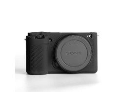 Funda de silicona HEXINYIGJLY para Sony ZV E10/ZV E10Lanti, resistente a arañazos y a la luz, con acceso completo, color negro.