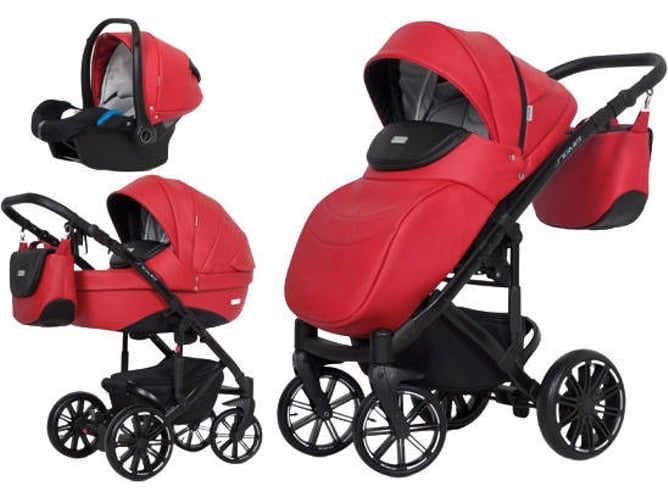 Carrito de Bebé Individual RIKO Sigma + Kite Isofix Ready Scarlet