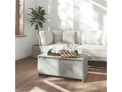 Mesa de Centro de Apoyo 90X50X41,5 Cm Aglomerado Gris Cemento