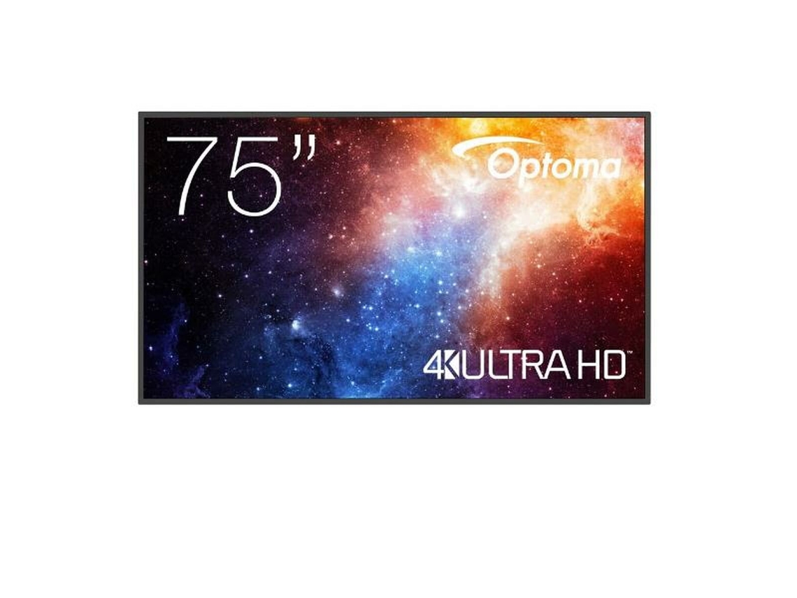 Monitor OPTOMA N3751K (Negro - LED - 4K Ultra HD - 75" - Enchufe EU)