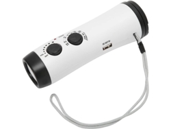 2026-radio Meteorológico De Supervivencia Emergencia Con Mando Manual, Radio Fm/am, Linterna Led Y Correa Para Exterior Blanco