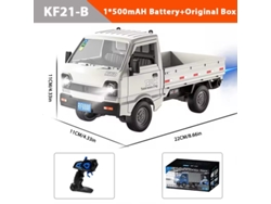 Coche RC Kf21 116 de 2,4 GHz que simula derrapes y escaladas, con spray y luces LED, juguete para niños, blanco. Aeuzwr