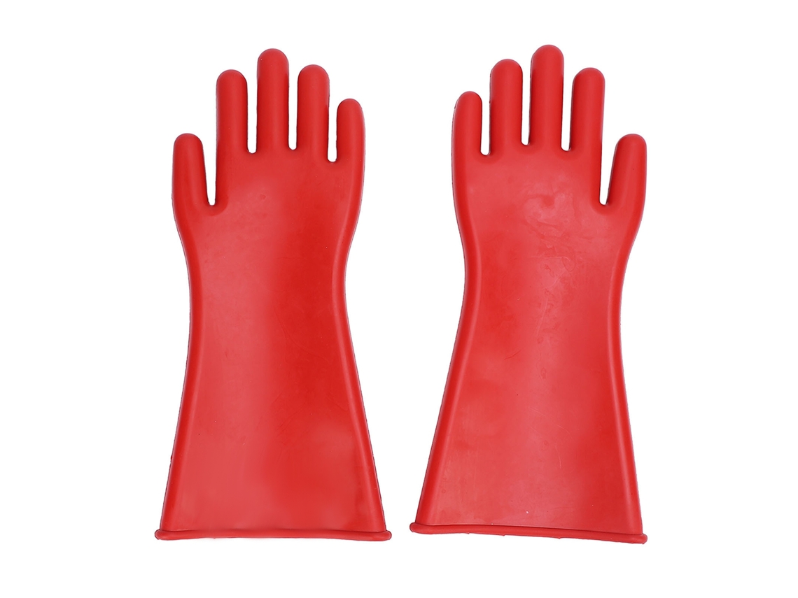 Guantes Aislantes Eléctricos, De Goma Impermeable, 12000 V, Clase 2