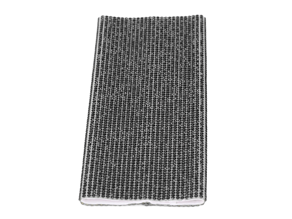Manga De Micrófono Con Piedras Strass Universal Brillante Para Shows Escénicos Y Bares Negro