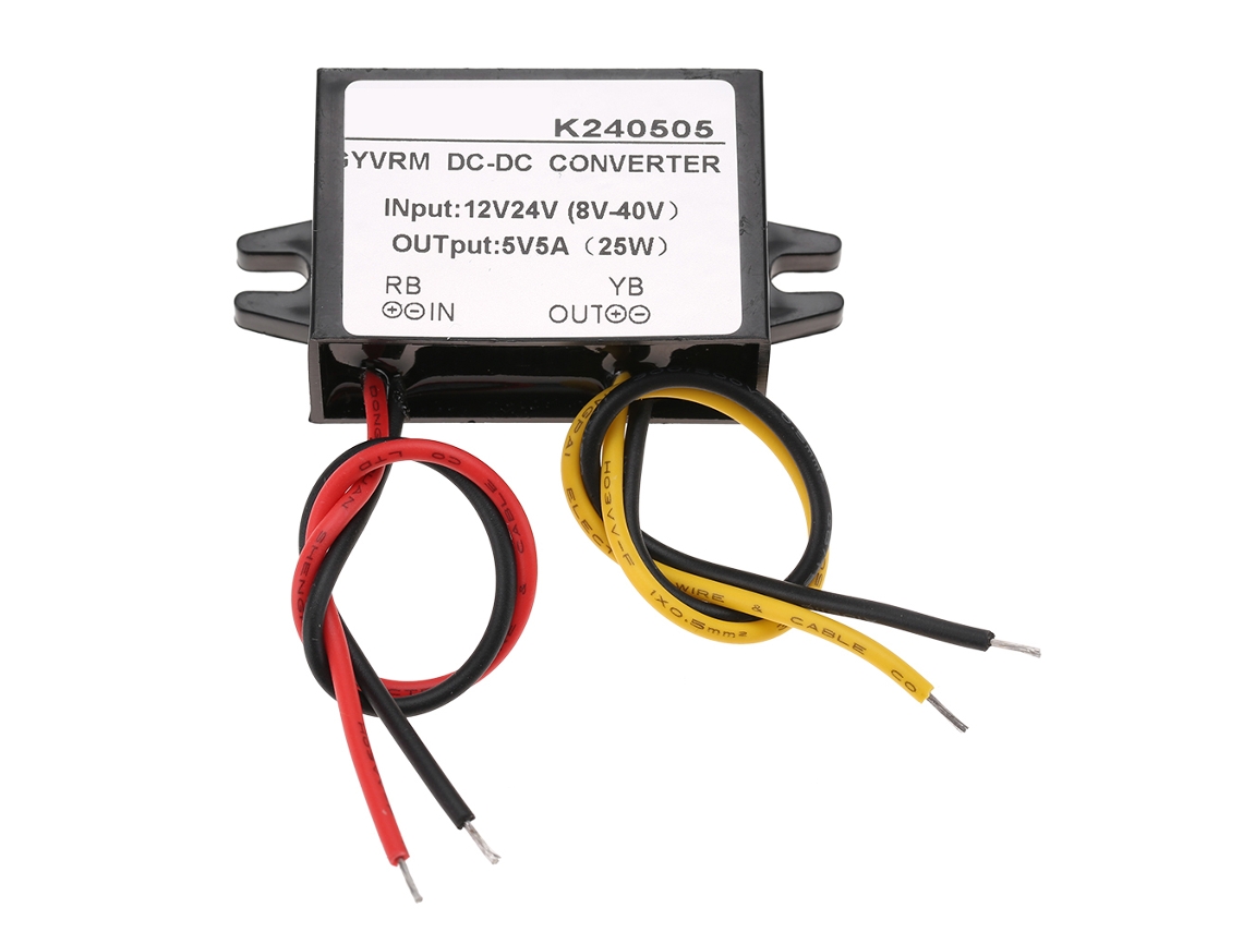 Módulo De Convertidor Dc-dc Buck Step Down 12v/24v A 5v 5a Fuente De Alimentación