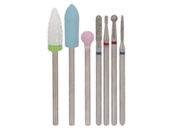 Brocas para uñas de cerámica y acero de tungsteno, 7 piezas, portátiles, profesionales, para quitar uñas.