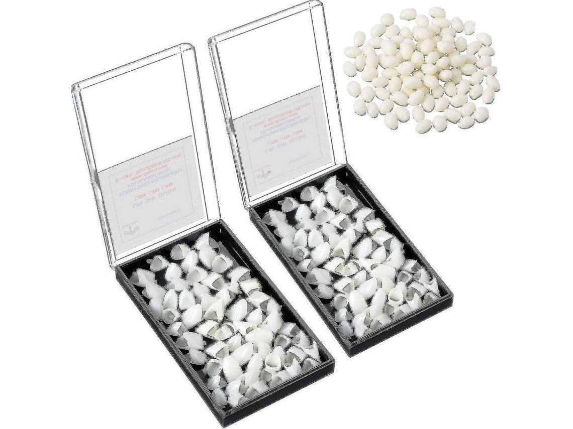 Kit De 100 Coronas Dentales Temporales Para Dientes Frontales Y Posteriores - Reemplazo Temporal De Dientes