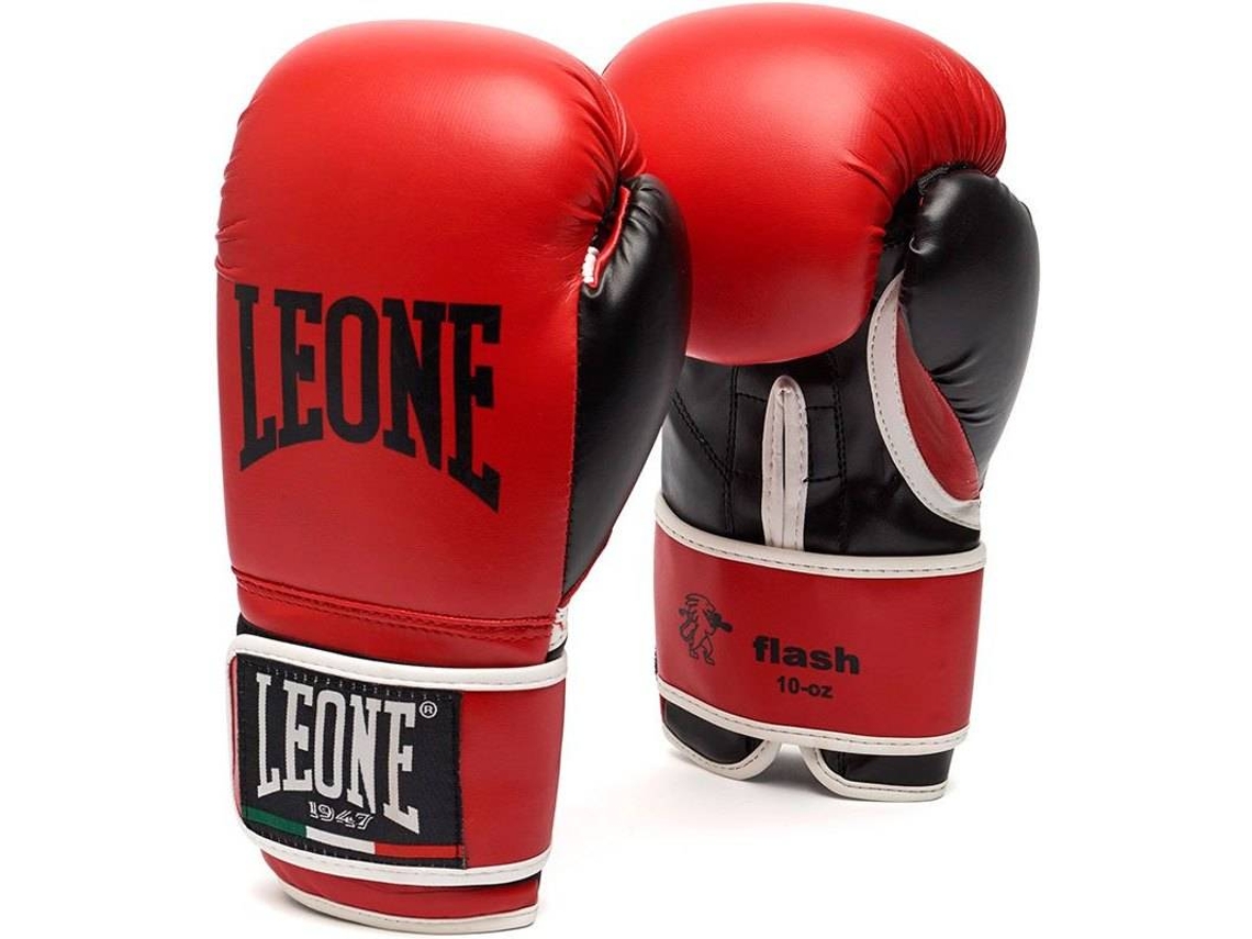 Guantes de Muay LEONE1947 Flash Rojo (10 Oz M)