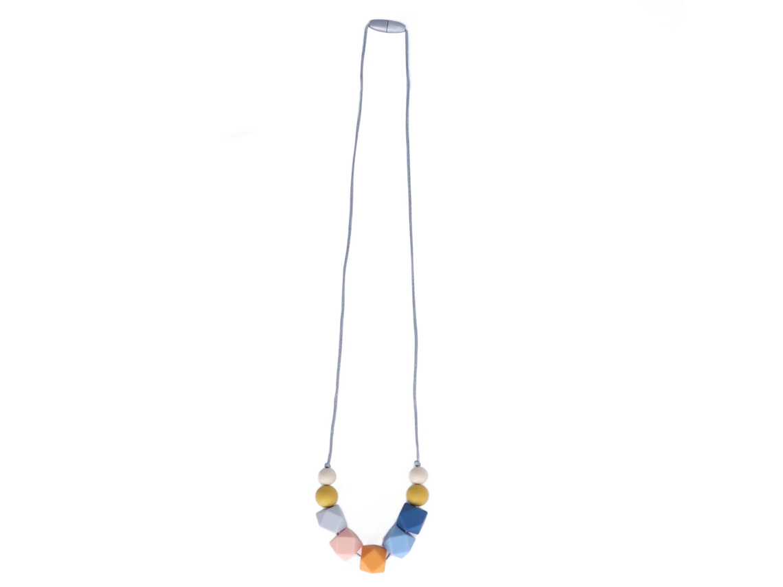 Collar De Dentición De Silicona Para Bebés, Apto Para Uso Alimentario, Vibratorio, Portátil Y Fácil De Limpiar.