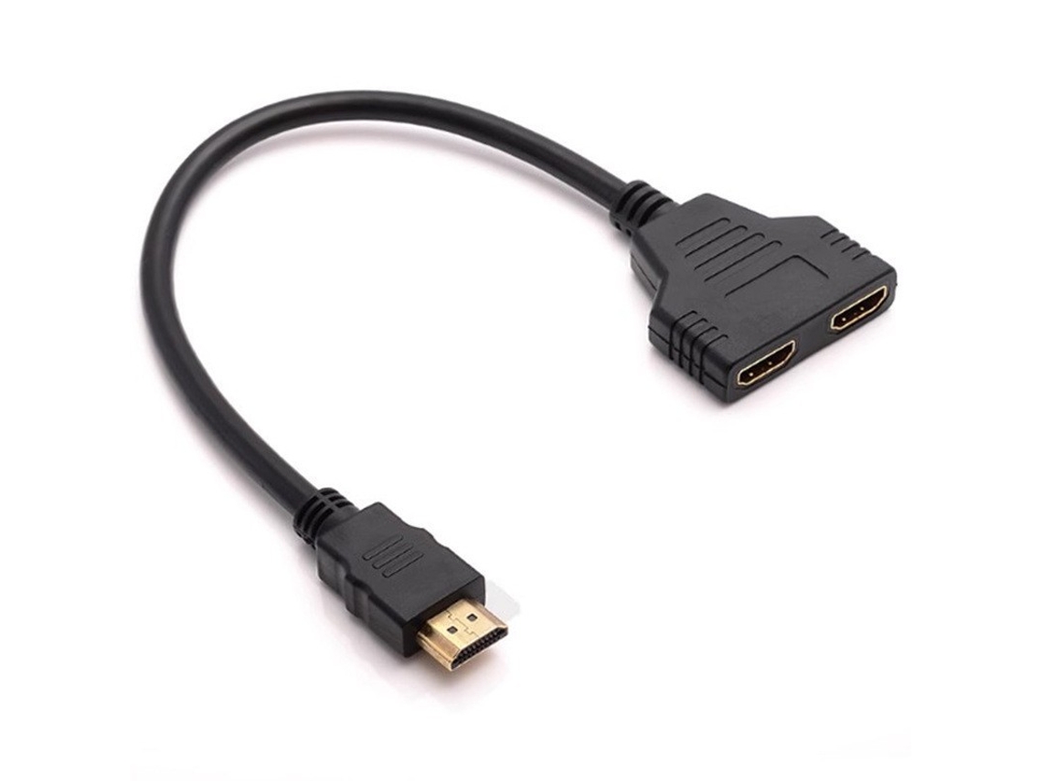 Cable Divisor Hdmi, Plug-and-play, Conecta Un Dispositivo A Dos Monitores.