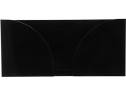 Dispensador De Pañuelos De Acrílico Negro V, Soporte Antideslizante Para Servilletas De Mesa, Caja