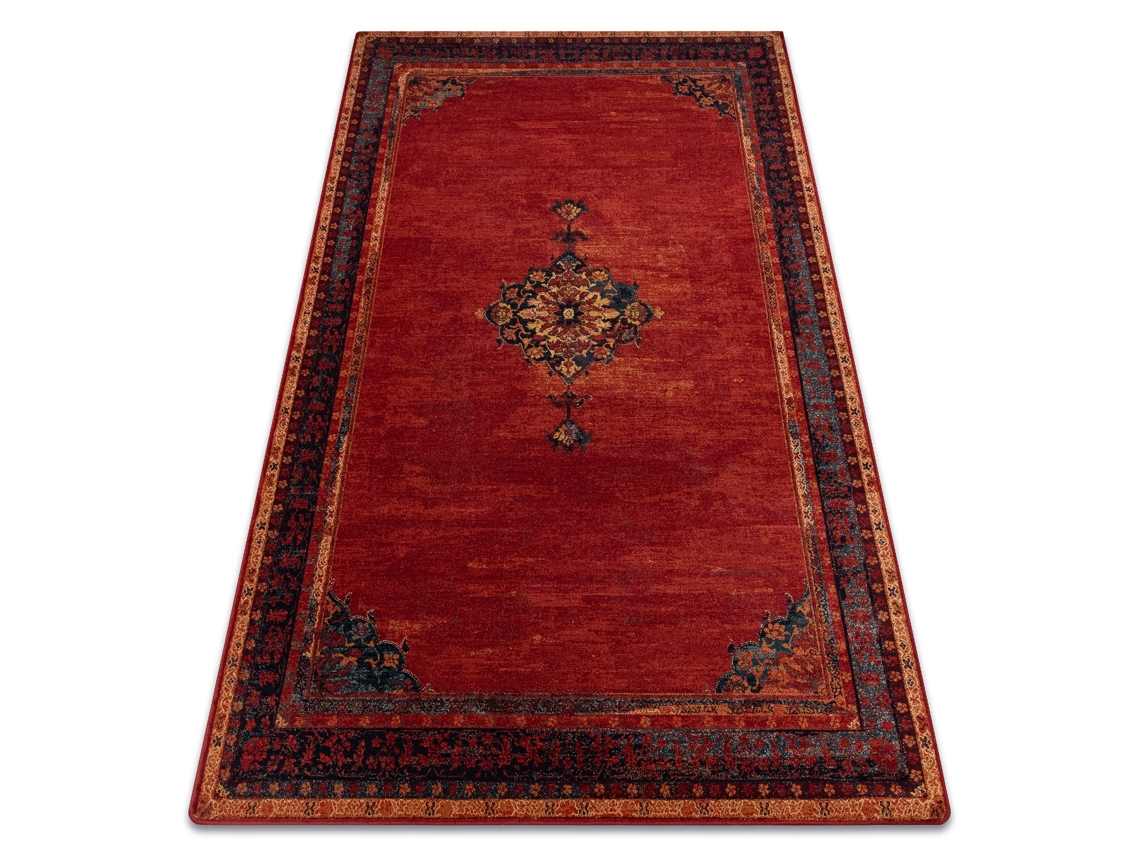 Alfombra de Lana Polonia Samarkand Rojo Rubí (100 x 150 cm)