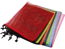 Nuobesty Paquete De 10 Bolsas De Almacenamiento De Malla De Algodón De 35x40 Cm Con Cordón, Paquete De