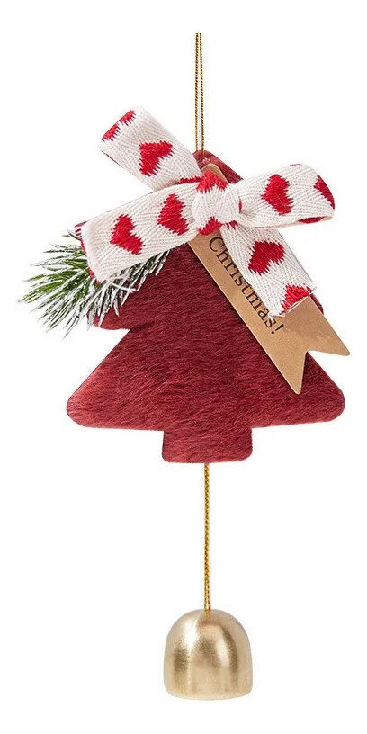 Nueva decoración navideña con una pequeña campana colgante.vayotoy