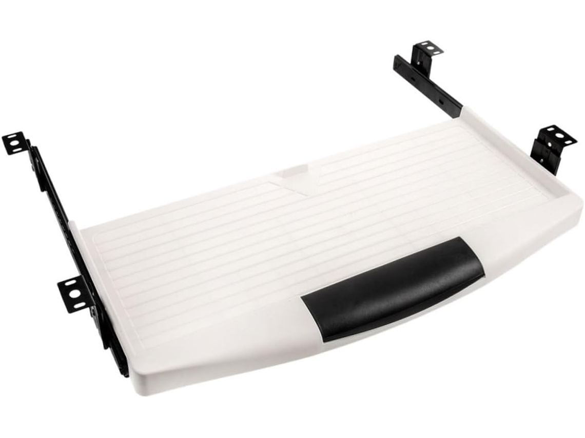 Bandeja Para Teclado Debajo Del Escritorio, Abs, 35 Cm X 14 Pulgadas, Bandeja Deslizante Multifuncional Para Oficina.
