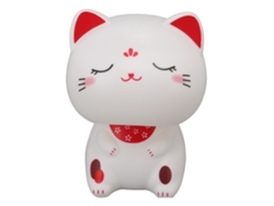 Gato De La Suerte Solar Lindo Con Luz De Inducción, Plástico Decorativo Para Restaurante O Tablero De Coche
