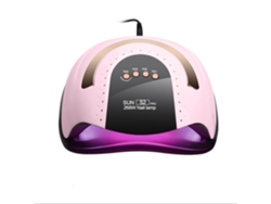 Lámpara de uñas UV LED de 268 W, secador de uñas para esmalte de gel con 4 configuraciones de temporizador y sensor automático, color rosa Lalamoli