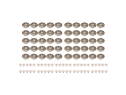 50 Juegos De Botones Para Pantalón De Acero Inoxidable De 17 Mm Con Diseño De Estrella De Bronce Y Tornillos.