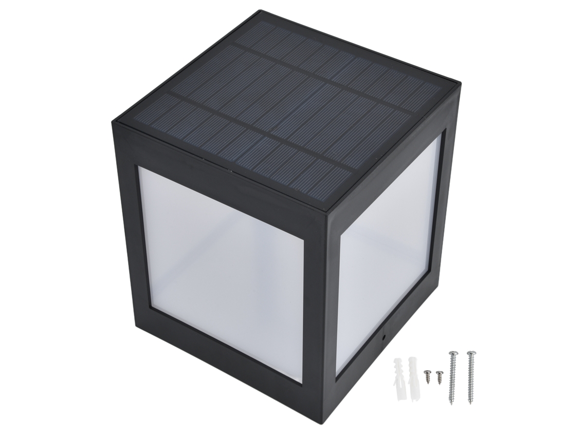 2026-lámpara De Pilar Solar Led Impermeable Abs Para Exterior Jardín Villa Porche Luz Cálida