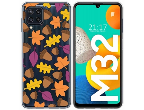 Carcasa Samsung Galaxy M32 TUMUNDOSMARTPHONE Dibujos Transparente Multicolor