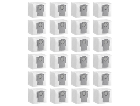 Coletores de saco de pó 24 peças para xiaomi roborock q5+ q7 t8 s7 maxv