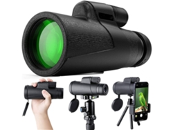 Prismáticos ENKERS Monoculares 12X50 Impermeable Monocular HD Prism Bak4 Fmc High Power Blackbird Watching