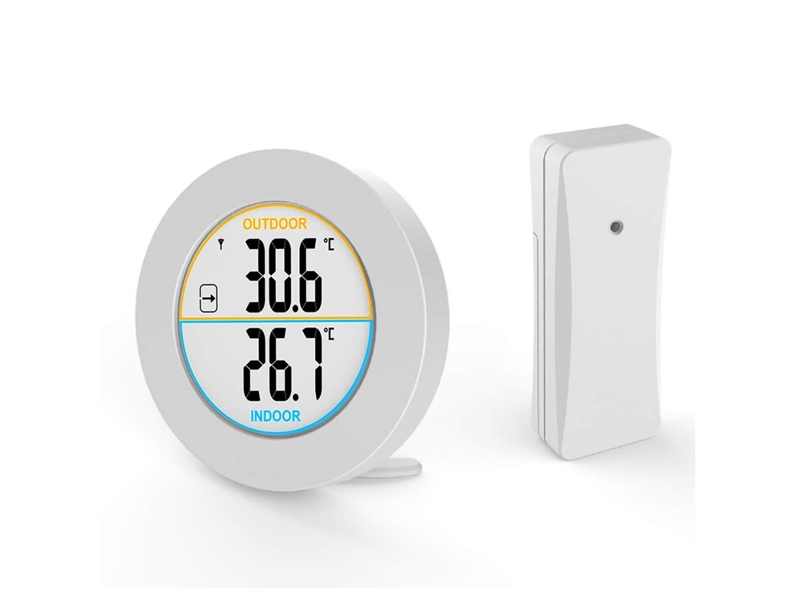 KOFIHETY Termómetro digital inalámbrico para interior y exterior con sensores de sonda, pantalla LCD HD, memoria mín/máx, tendencia, ℃/℉