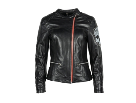 Abrigo para Mujer HELSTONS (L - Cuero - Negro)