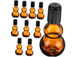 10 Pièces Flacons Verre Teinté Bouteilles Rechargeables Étanches Para Huiles Esencialles Y Acce...