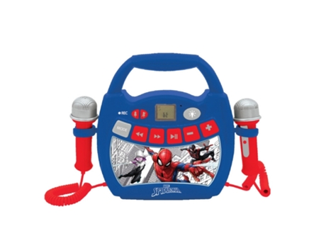 Altavoz Bluetooth con Efectos de Luz y Dos Micrófonos Spider Man
