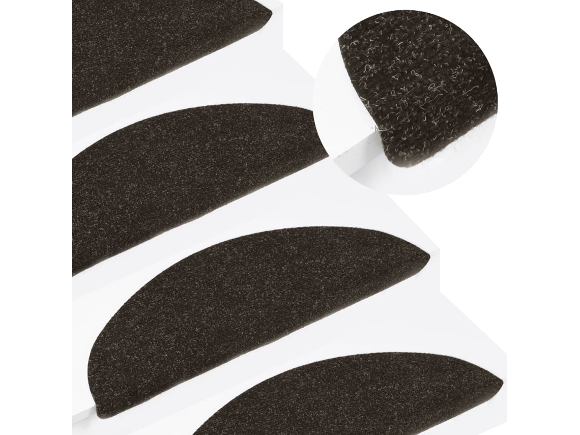 Tapetes Adhesivos Para Escaleras (10 Unidades, 56x17x3 Cm, Antracita)