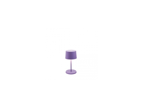 Lámpara de mesa LED Olivia pro mini lila, recargable y regulable ZAFFERANO