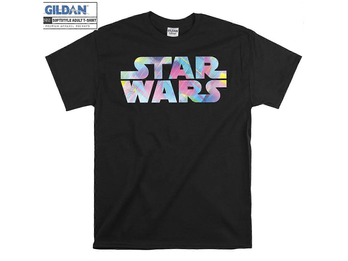 Star Wars Iridescent Pop Logo Graphic T-shirt Star Wars Logo Unisex Best Sellers Size:xxl