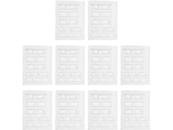 10 Moldes De Silicona Para Decoración De Uñas, Molde De Silicona Para Uñas Con Marco Pequeño