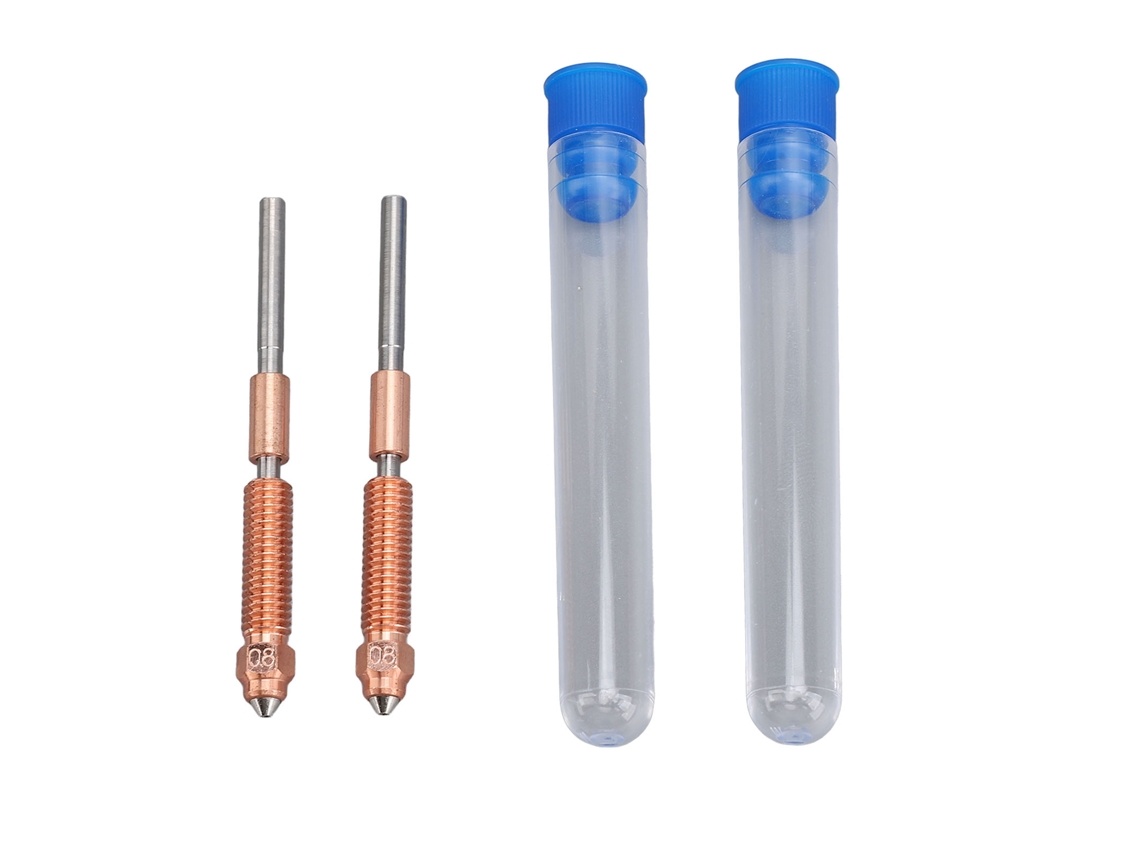 2 Peças Bico 0.8mm Metal para K1c Ender 3 V3 Troca Rápida