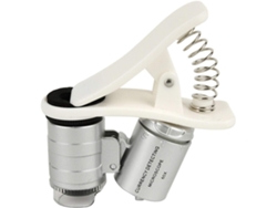 Microscopio Led Para Teléfono 60x, Luz Uv Led Móvil Universal Con Clip F/gem