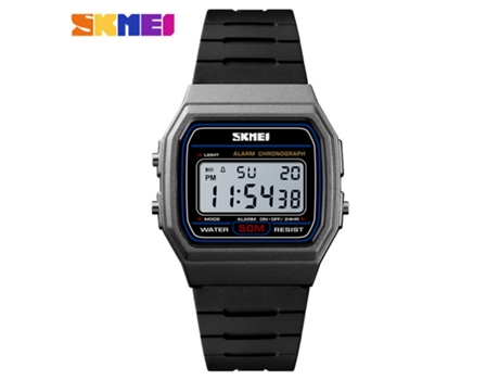 Relojes deportivos al aire libre Hombres Mujeres Reloj de pulsera electrónico LED resistente al agua para estudiantes-Color titanio LUUCOZK