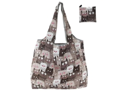 Bolsa de la compra plegable y ecológica con un estampado moderno, práctica y de gran capacidad, ideal para viajes y compras. GOKOCO
