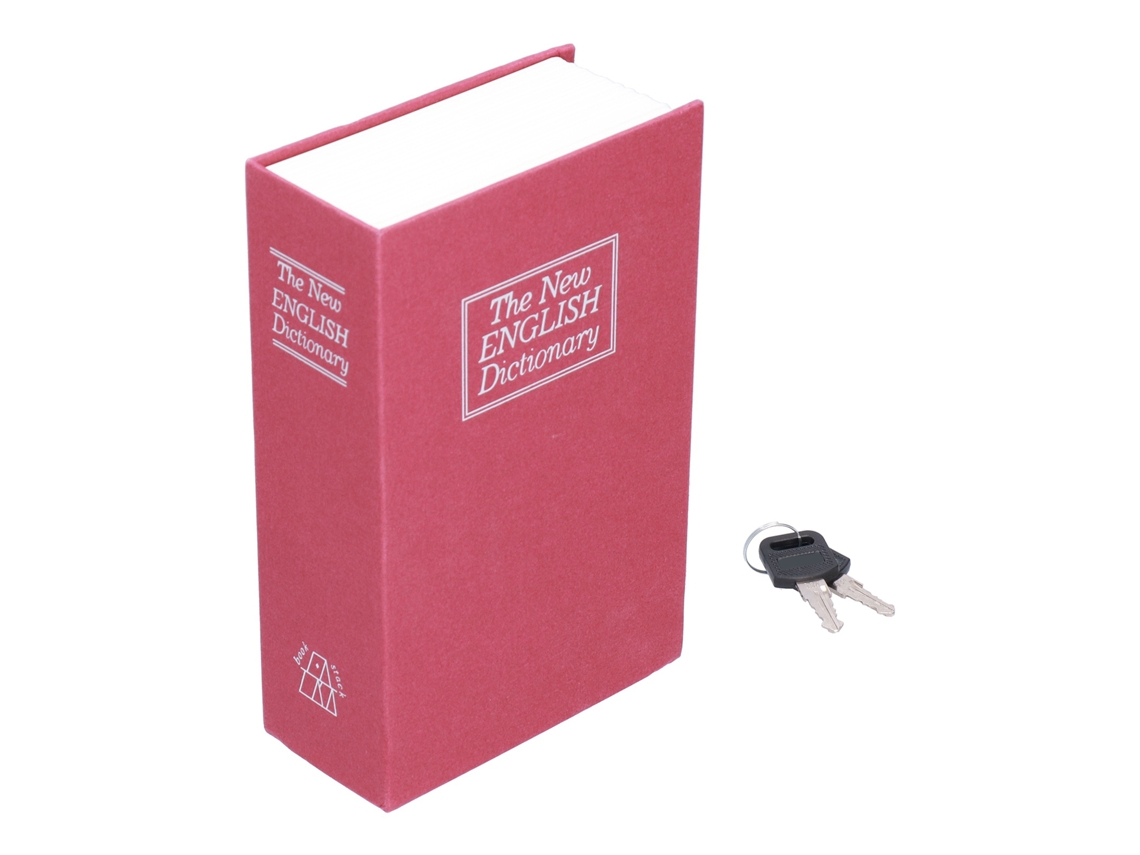Caja De Almacenamiento Segura Con Cerradura De Llave, Libro De Diccionario De Inglés Para Guardar Dinero En Casa.