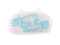 Set de Cuchara y Tenedor para Bebé - Utensilios Infantiles para Destete Guiado (6 Meses) NEVEANCE