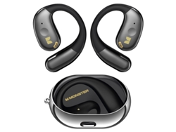(negro) Auriculares Inalámbricos Abiertos, Bluetooth 5.4, Controles Táctiles Deportivos Estéreo, Micrófono