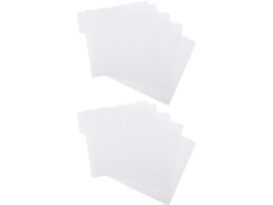 Paquete de 10 separadores de plástico blanco, 0,75 mm de grosor. SFUSHOS