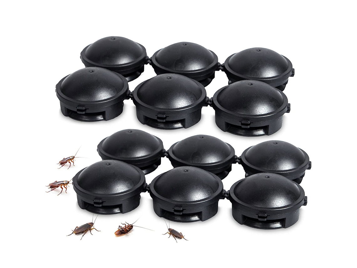 12 Trampas Para Cucarachas Con Cebo - Seguras Para El Hogar, Niños Y Mascotas - Eliminador De Cucarachas Para Interiores