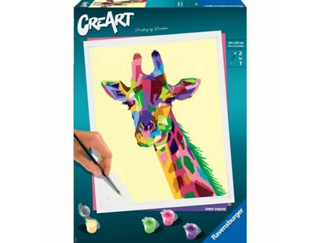 Juego Creativo RAVENSBURGER Dibujos para pintar CreArt Large Giraffe 24 x 30 cm (Edad Mínima Recomendada: 12 años)