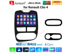 Radio Android Junsun V1 para Renault Clio IV 2012-2016, pantalla de 10 pulgadas, Android Auto, Wi-Fi inalámbrico.