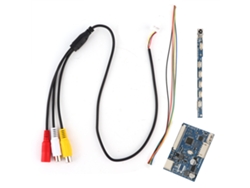 Módulo De Placa Controladora Av De 50 Pines Y 2 Canales Para Pantallas Lcd De 7/9/10,1 Pulgadas, Ajuste De Brillo, Duplicación De Pantalla.
