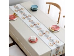 Toalha De Mesa Com Estampa Geométrica, Capa De Mesa Retangular Impermeável Para Cozinha.